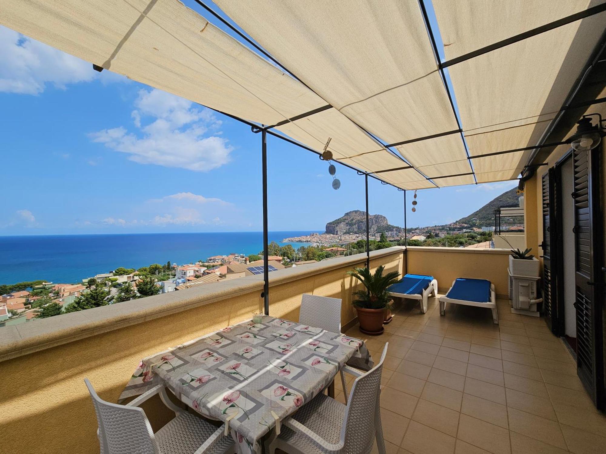 Casa Panoramica Santa Lucia Apartment Чефалу Екстериор снимка